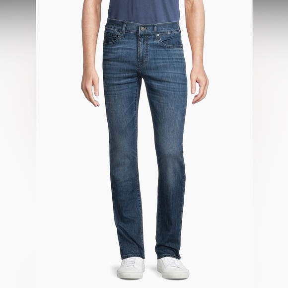 ✅Like NWOT 7 For All Mankind Straight Blue Jeans Classic Fit size 32, MENS - Picture 2 of 12